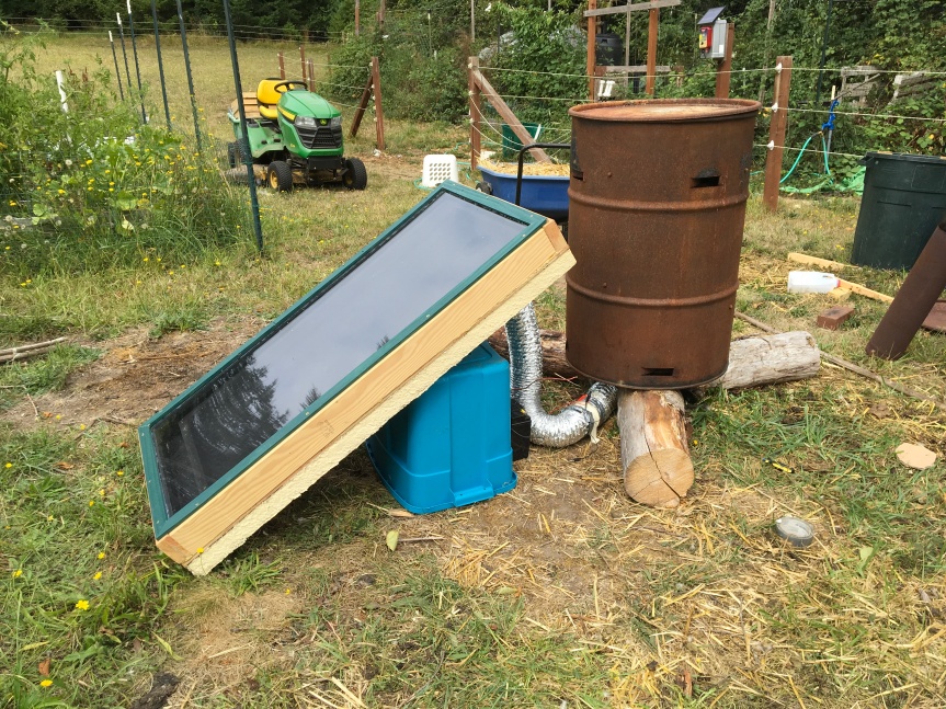 Solar Heated Compost Pile